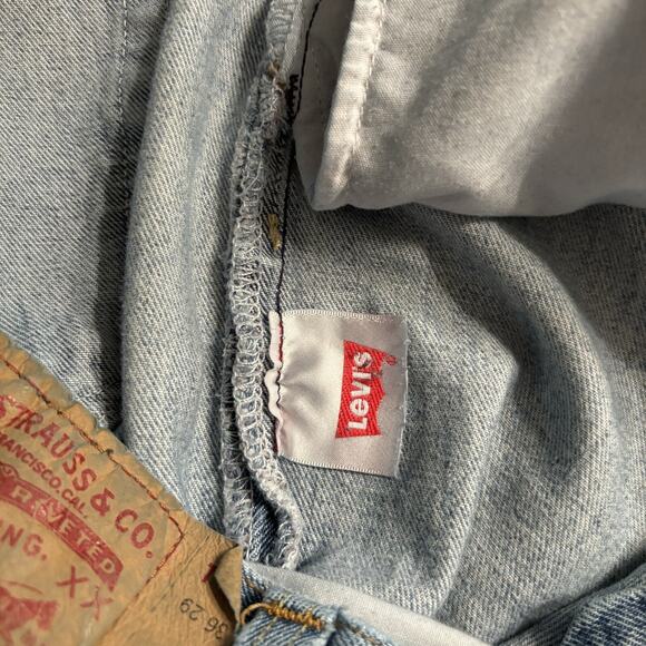 Levi Strauss 501 Jeans, Men's Size 36X29 (34X27 1/2) , Button Up, Blue Denim - Picture 11 of 12